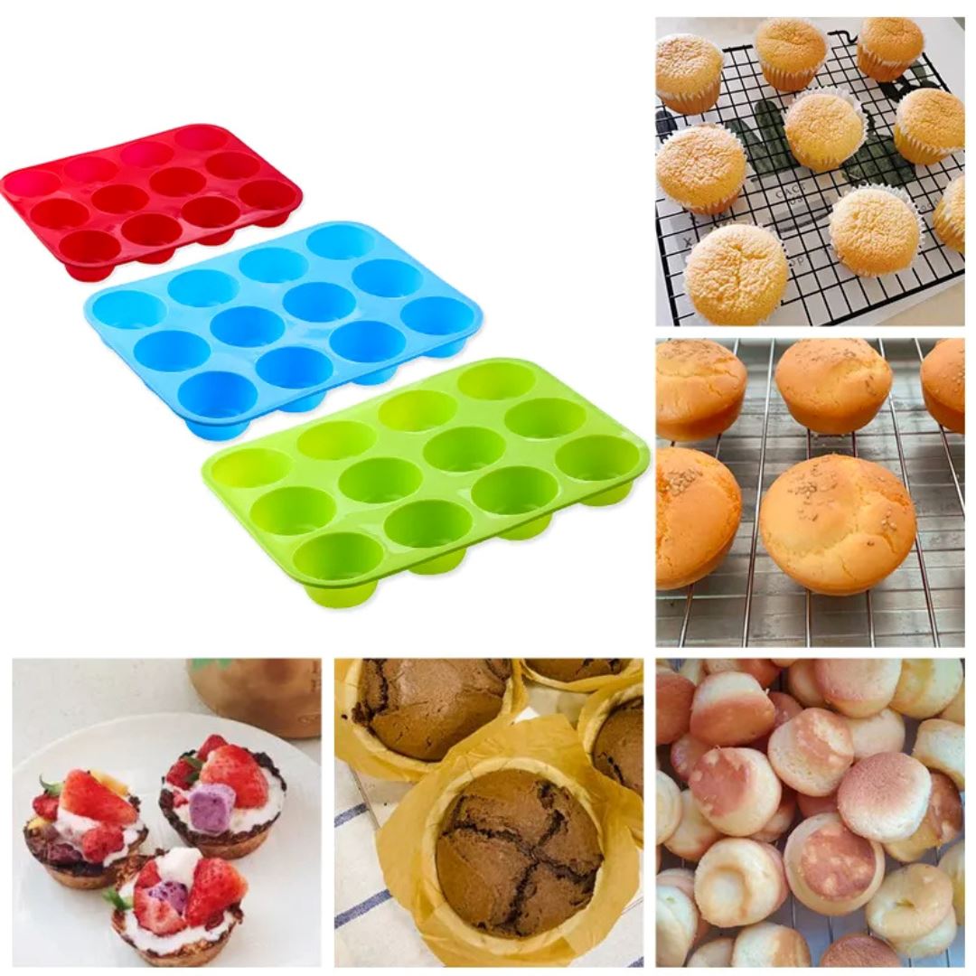 Conjunto de Moldes de Silicone para Bolos e Doces - Diversos Formatos Forno e Fogão008 Cozinha com Estilo 