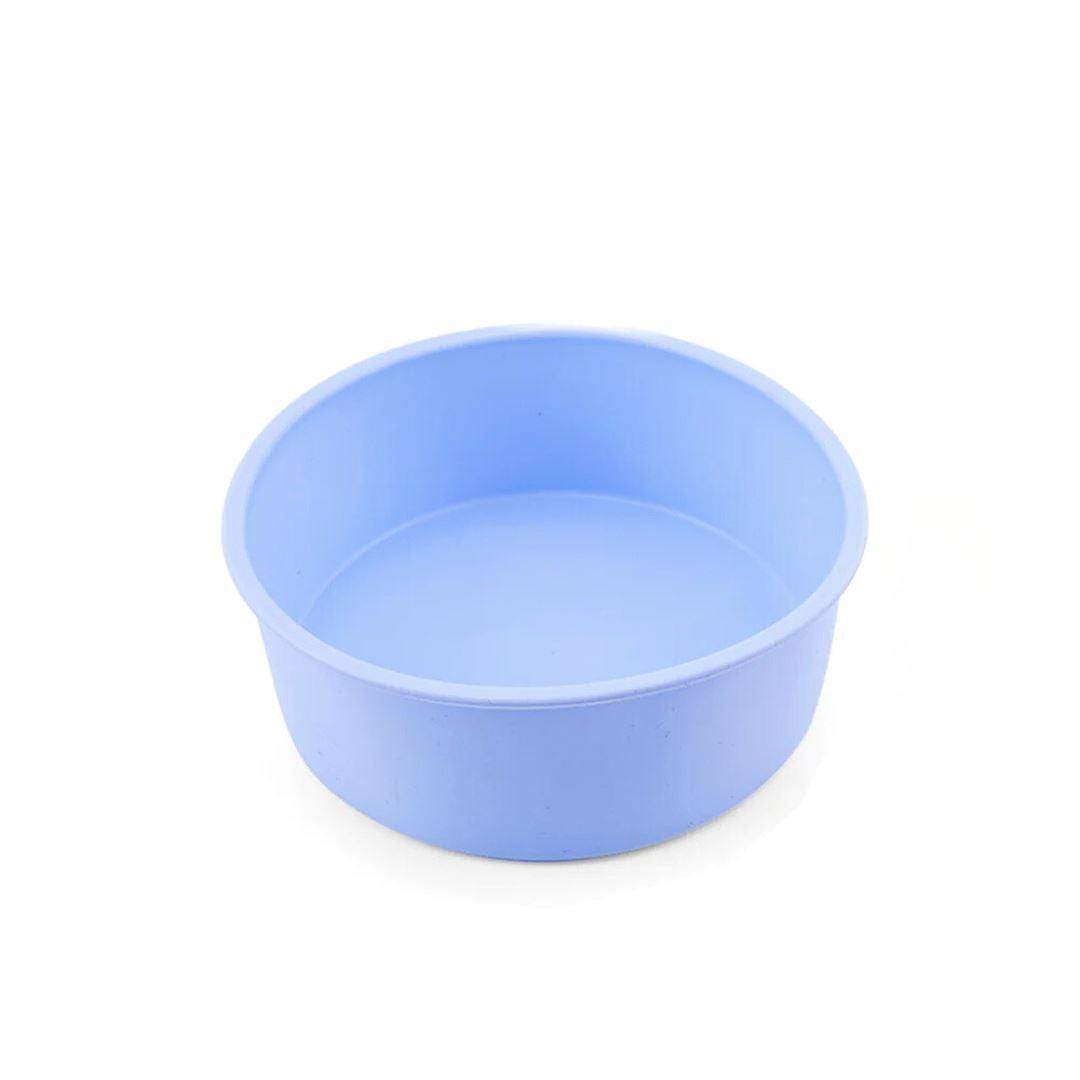 Conjunto de Moldes de Silicone para Bolos e Doces - Diversos Formatos Forno e Fogão008 Cozinha com Estilo Redonda Azul (16.3cmX6cm) 