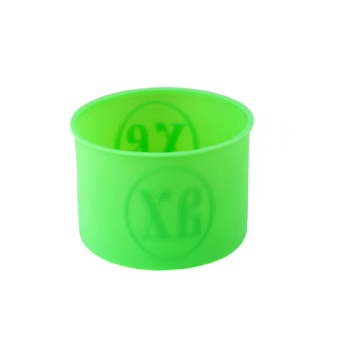 Conjunto de Moldes de Silicone para Bolos e Doces - Diversos Formatos Forno e Fogão008 Cozinha com Estilo Redonda Verde Escuro (12.3cmX9cm) 