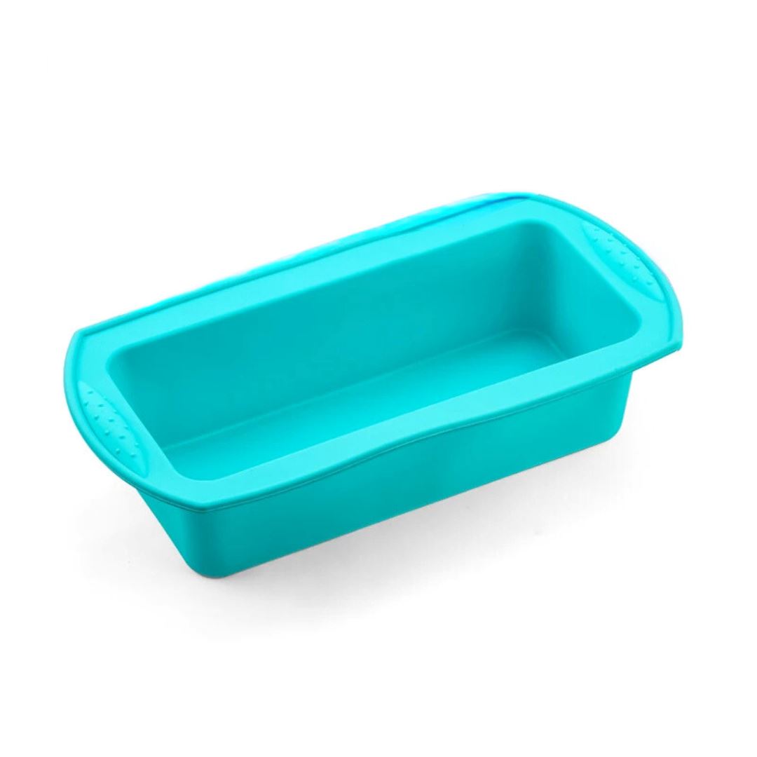 Conjunto de Moldes de Silicone para Bolos e Doces - Diversos Formatos Forno e Fogão008 Cozinha com Estilo Retangular Azul (27cmX14cmX6cm) 