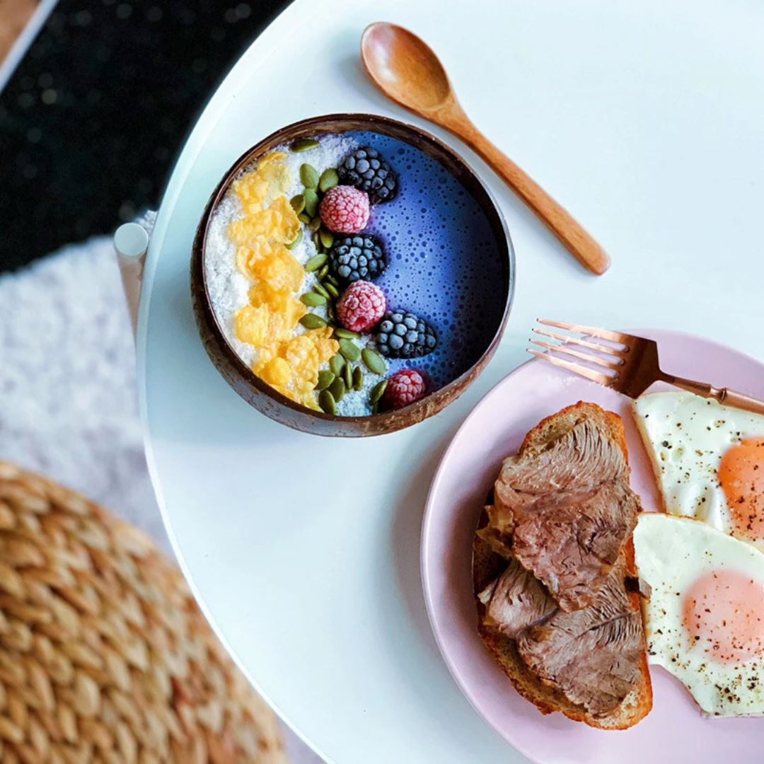 Conjunto Sustentável de Tigelas de Coco Natural - Autenticidade e Versatilidade na Cozinha Mesa Posta008 Cozinha com Estilo 