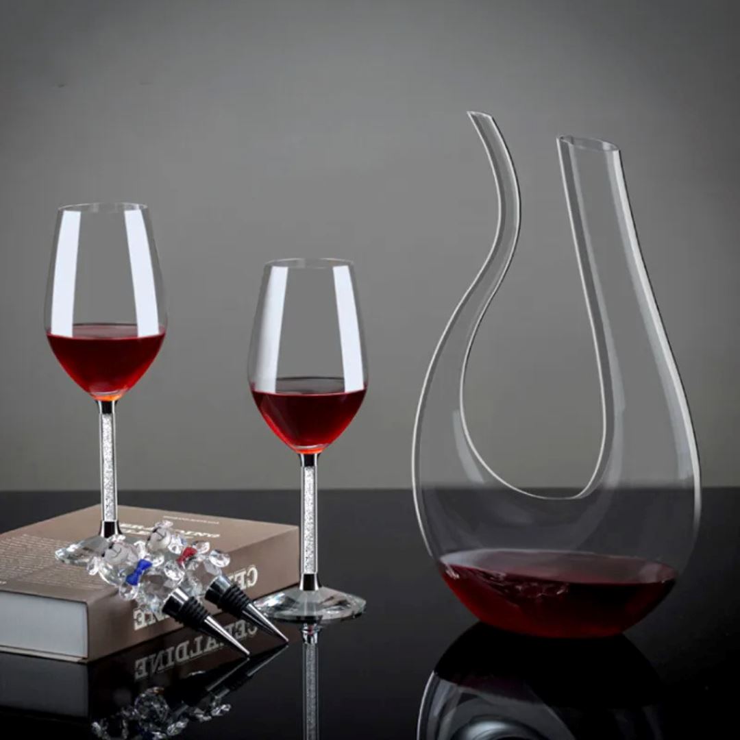 Decanter de Cristal para Vinho Tinto - 1500ml de Pura Sofisticação Cozinha com Estilo 