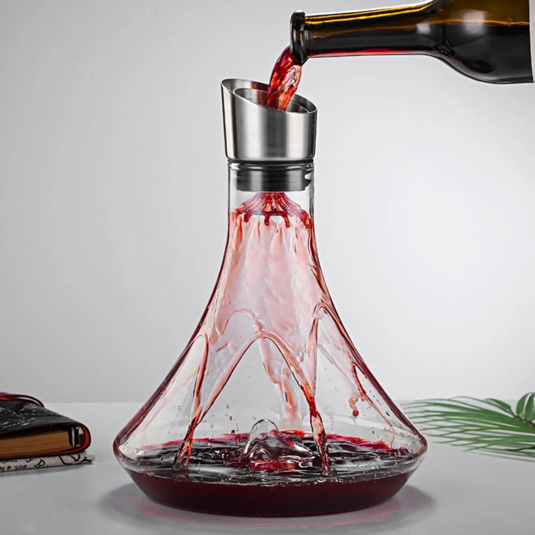 Decanter e Aerador de Vinho Tinto 1500ml - Experiências Vinícolas em Casa Vinho014 Cozinha com Estilo 