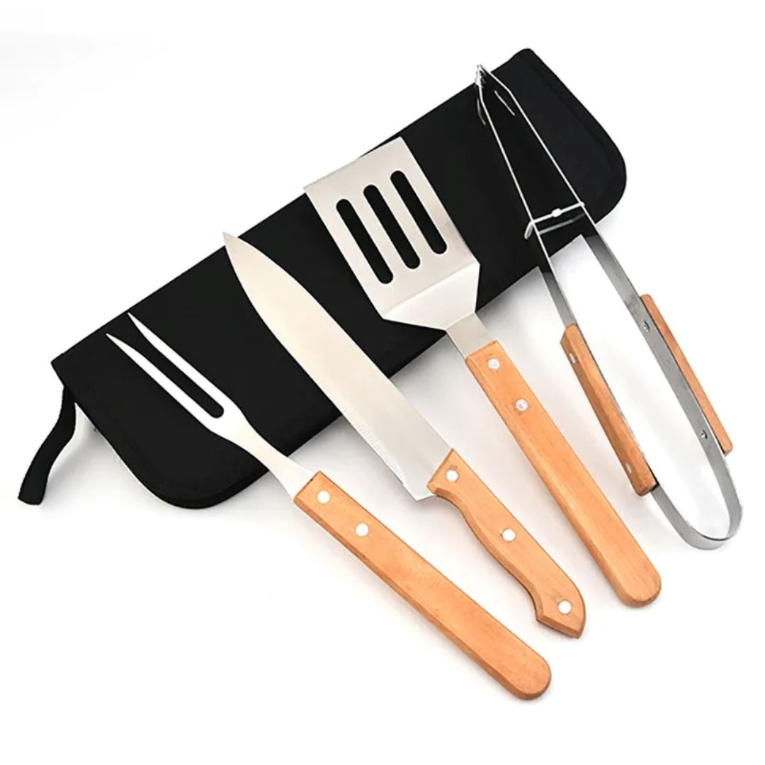 Kit de Utensílios para Churrasco - Praticidade e Elegância Churrasco039 Cozinha com Estilo 