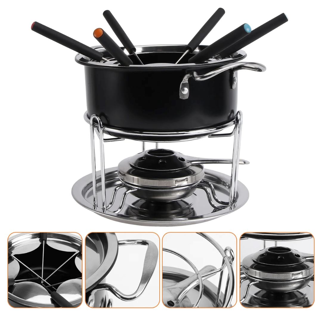 Kit Fondue Multiuso em Aço Inoxidável - Para Deliciosos Momentos na Cozinha Utilidades005 Cozinha com Estilo 