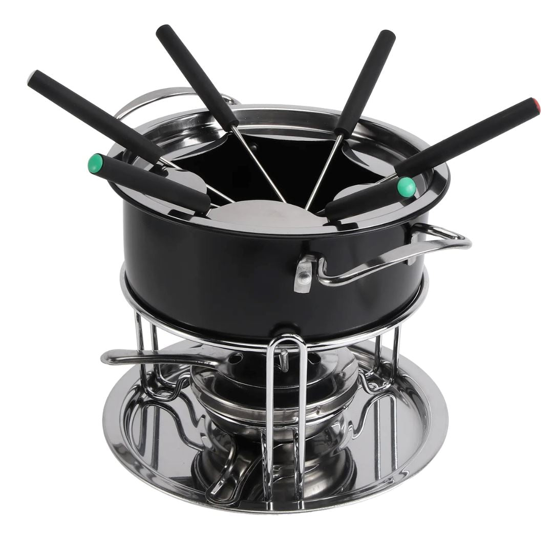 Kit Fondue Multiuso em Aço Inoxidável - Para Deliciosos Momentos na Cozinha Utilidades005 Cozinha com Estilo 