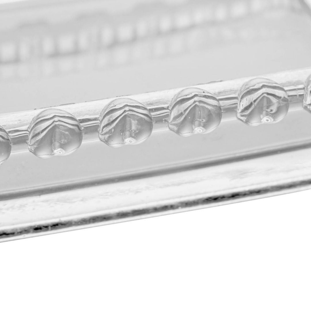Kit Manteigueira e Queijeira de Cristal com Tampa Mesa Posta059 Cozinha com Estilo 