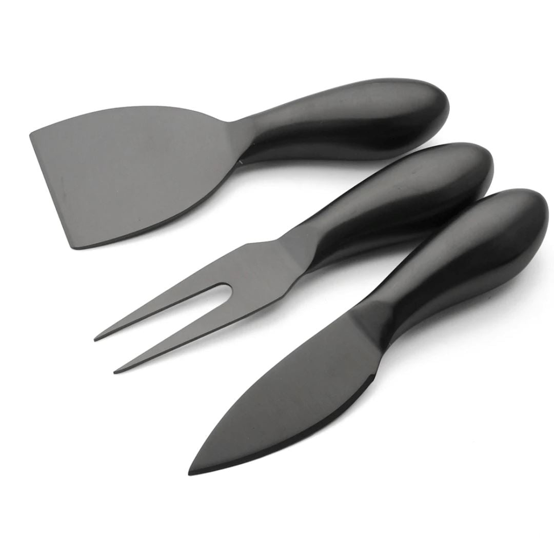 Kit para Queijos em Aço Inoxidável - Utensílios Elegantes Mesa Posta010 Cozinha com Estilo 