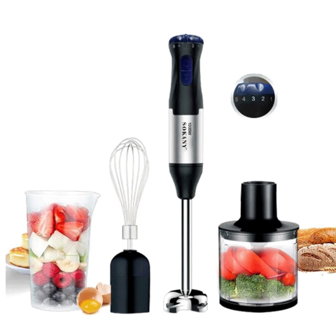 Mixer Elétrico de Alimentos 1000W Bivolt 4 em 1 Utilidades021 Cozinha com Estilo 