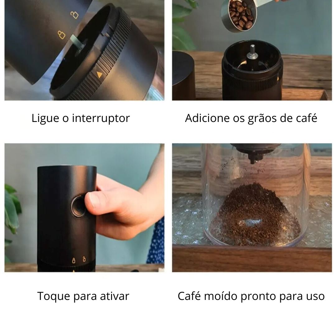 Moedor Elétrico de Café USB - Compacto e Eficiente Utilidades014 Cozinha com Estilo 