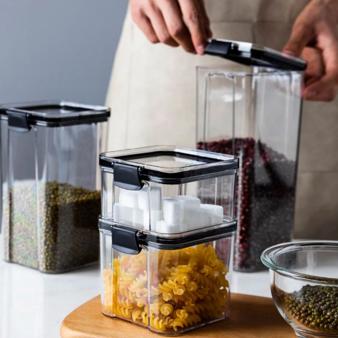 Organizador Plástico para Alimentos - Geladeira e Armário Organizador010 Cozinha com Estilo 