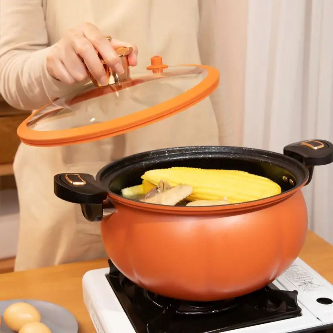 Panela de Pressão Compacta Antiaderente - Cozinhe com Facilidade Forno e Fogão015 Cozinha com Estilo 