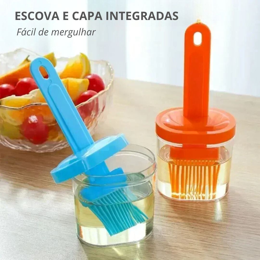 Pincel de Silicone de Alta Temperatura para Cozinha - Ideal para Churrasco e Culinária Bar e Churrasco006 Cozinha com Estilo 