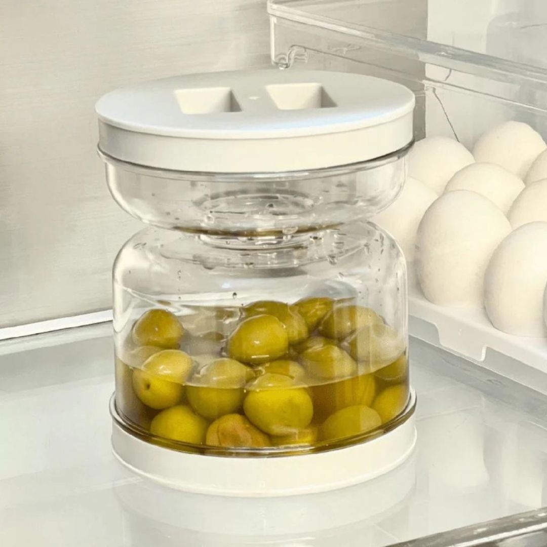Pote de Conserva Compartimento Liquido Separado Utilidades026 Cozinha com Estilo 