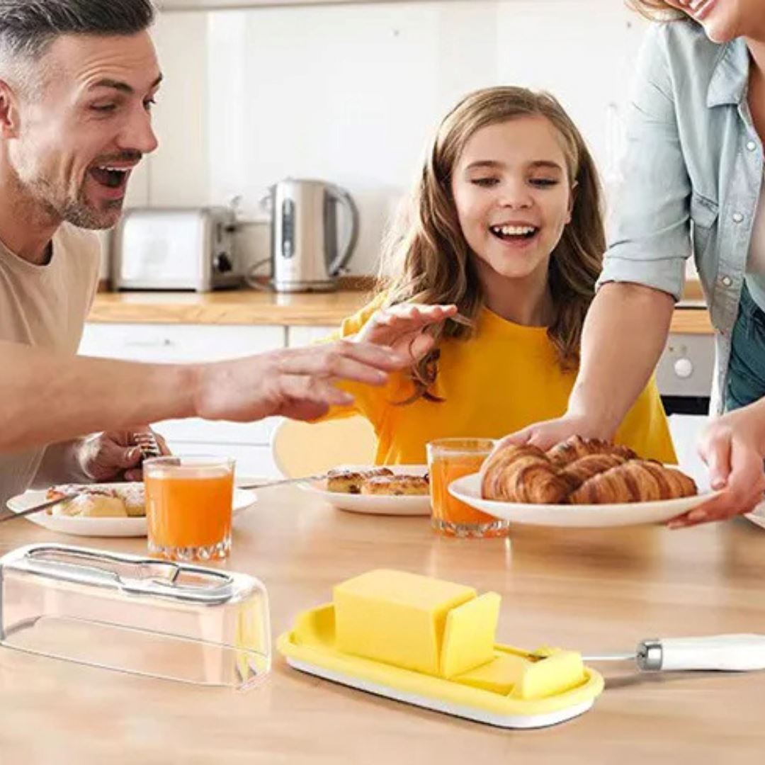 Recipiente com Faca para Manteiga - Frescor e Elegância na Mesa Utilidades016 Cozinha com Estilo 