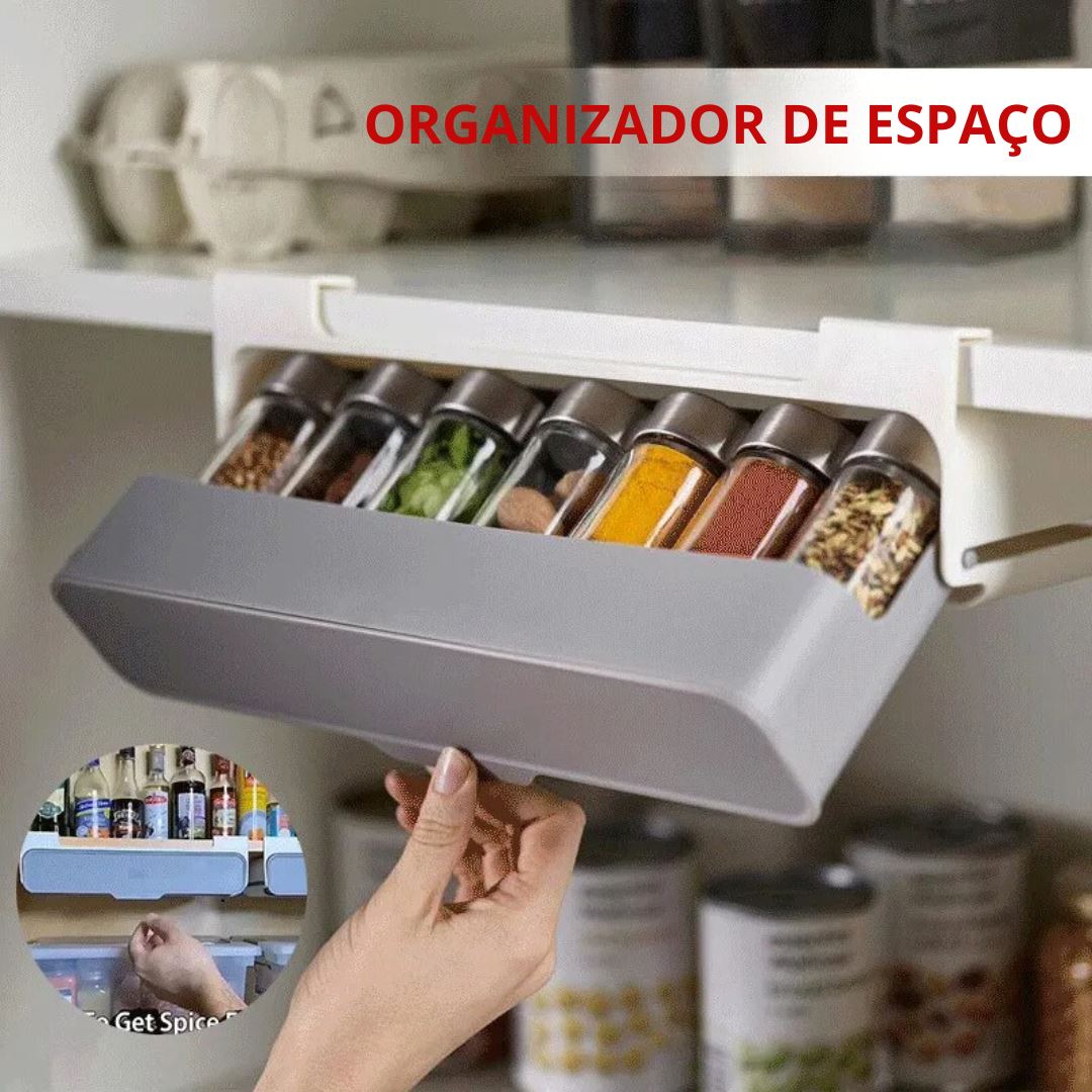 Suporte de Temperos Autoadesivo - Mantenha sua Cozinha Organizada Organizadores008 Cozinha com Estilo 