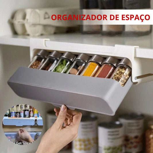 Suporte de Temperos Autoadesivo - Mantenha sua Cozinha Organizada Organizadores008 Cozinha com Estilo 