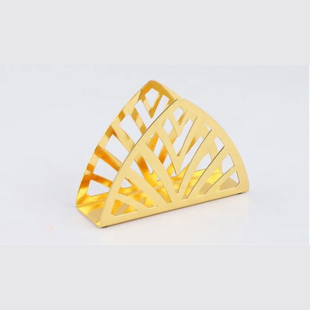 Suporte Dourado para Guardanapos - Design Criativos, Toque de Sofisticação Mesa Posta018 Cozinha com Estilo Triangular Dourado 