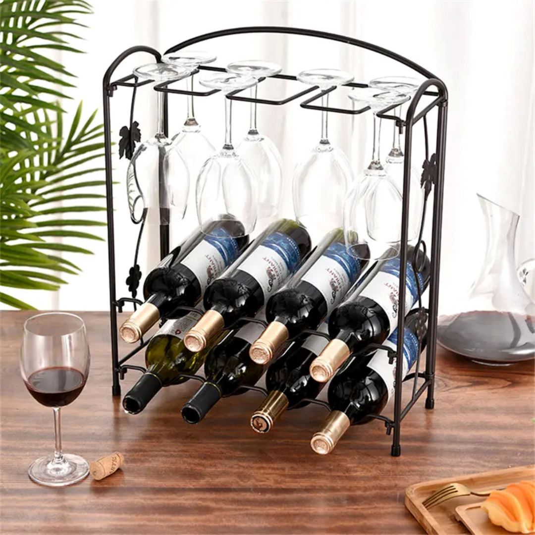 Suporte Organizador de Vinhos - Elegância para sua Coleção Decoração012 Cozinha com Estilo 