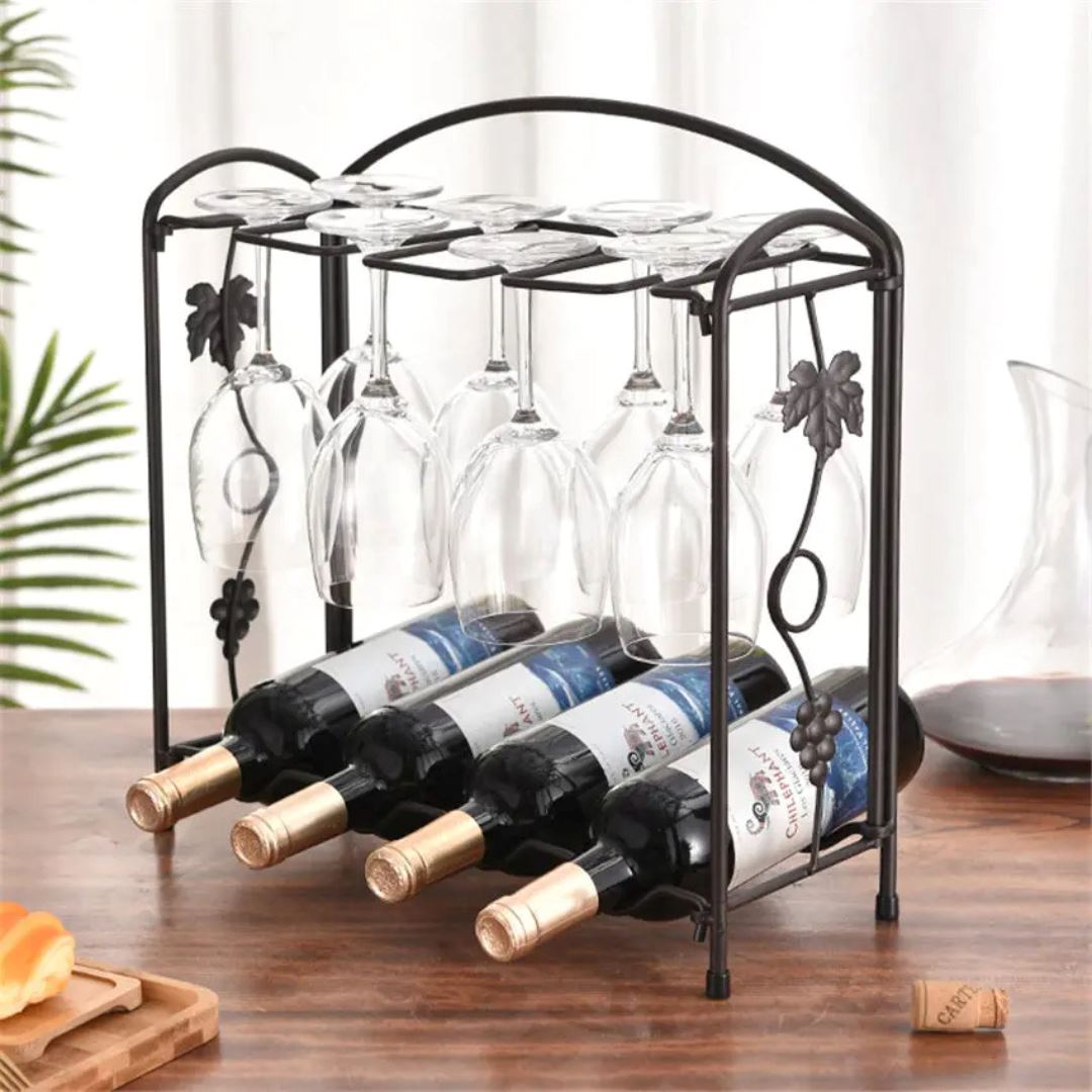 Suporte Organizador de Vinhos - Elegância para sua Coleção Decoração012 Cozinha com Estilo 