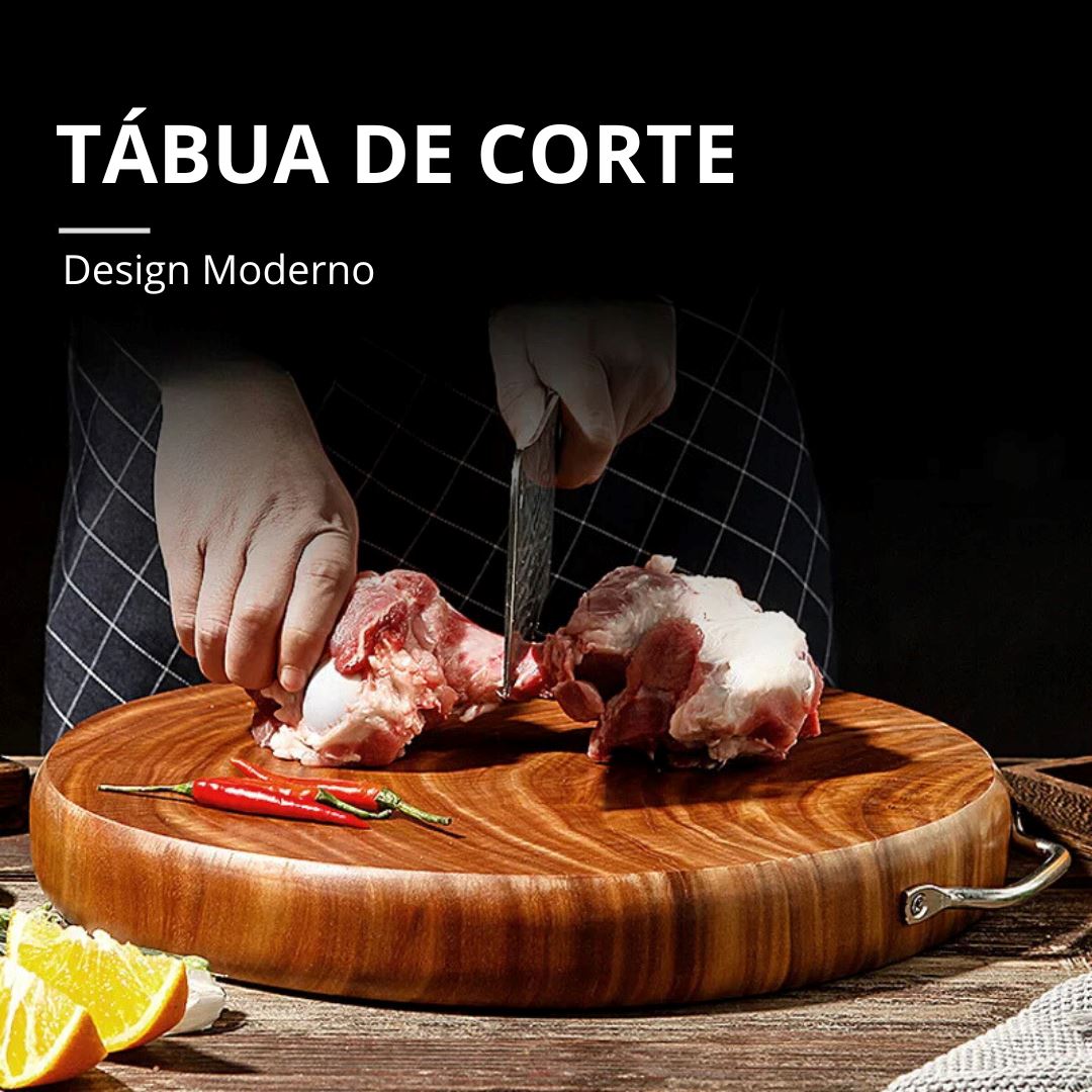 Tábua de Corte de Madeira - Proteção ao Mofo Cozinha com Estilo 