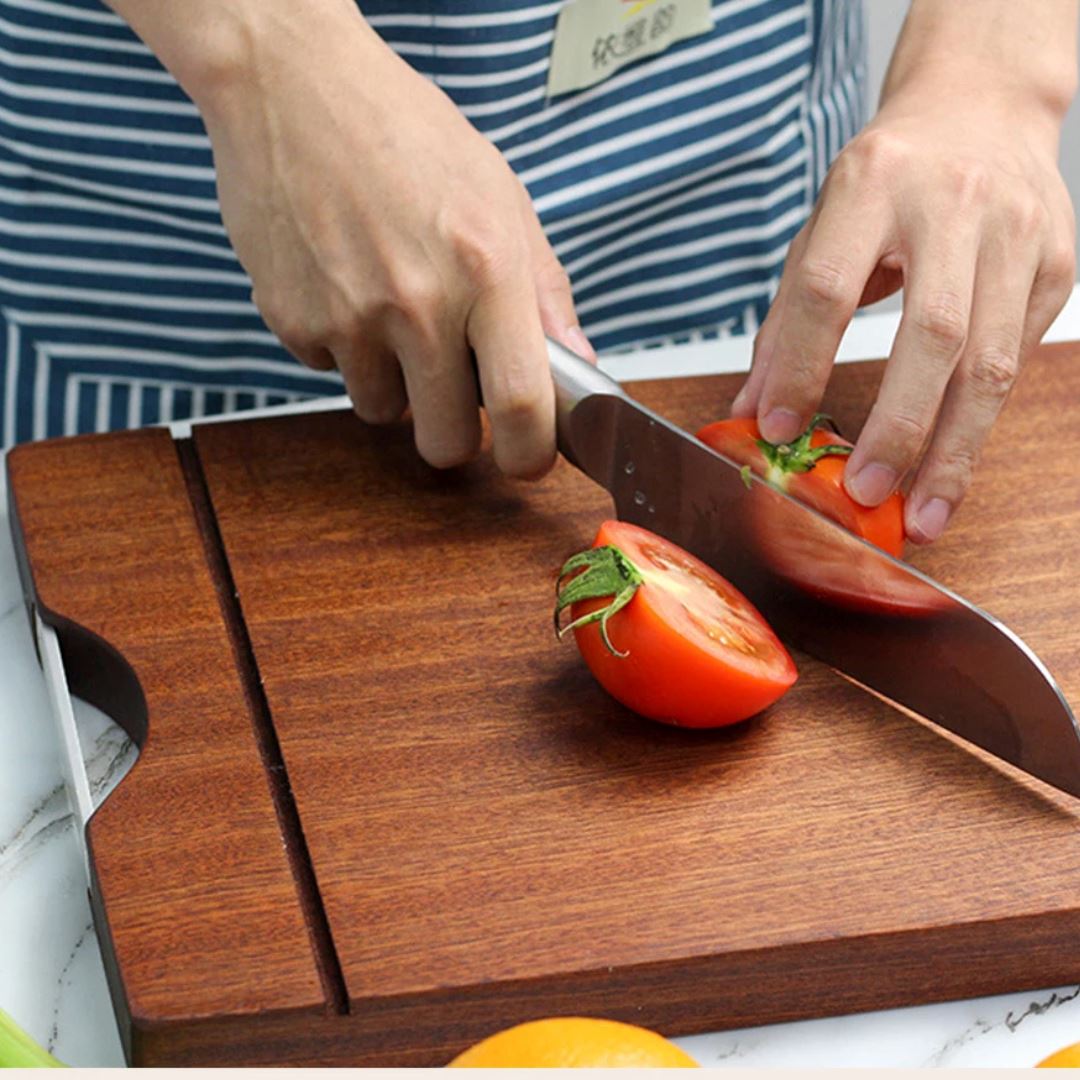 Tábua de Corte em Madeira Maciça - Elegância na Cozinha Cozinha com Estilo 