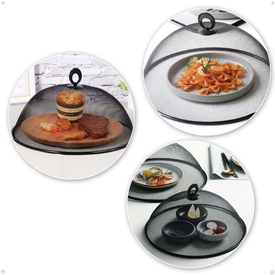 Tela Protetora de Alimentos Redonda Mesa Posta052 Cozinha com Estilo 