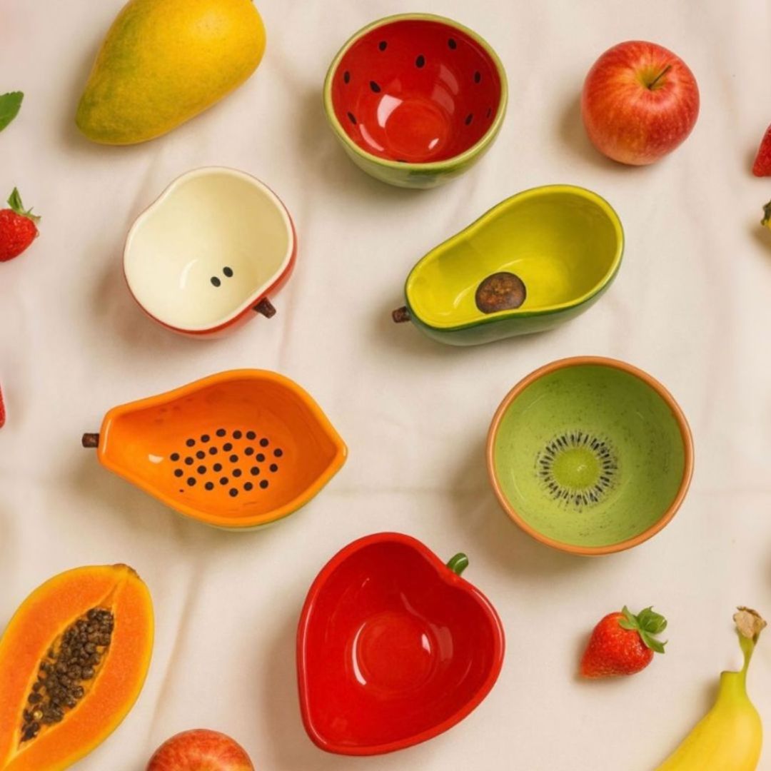 Tigela Bowl de Frutas em Cerâmica Utilidades024 Cozinha com Estilo 