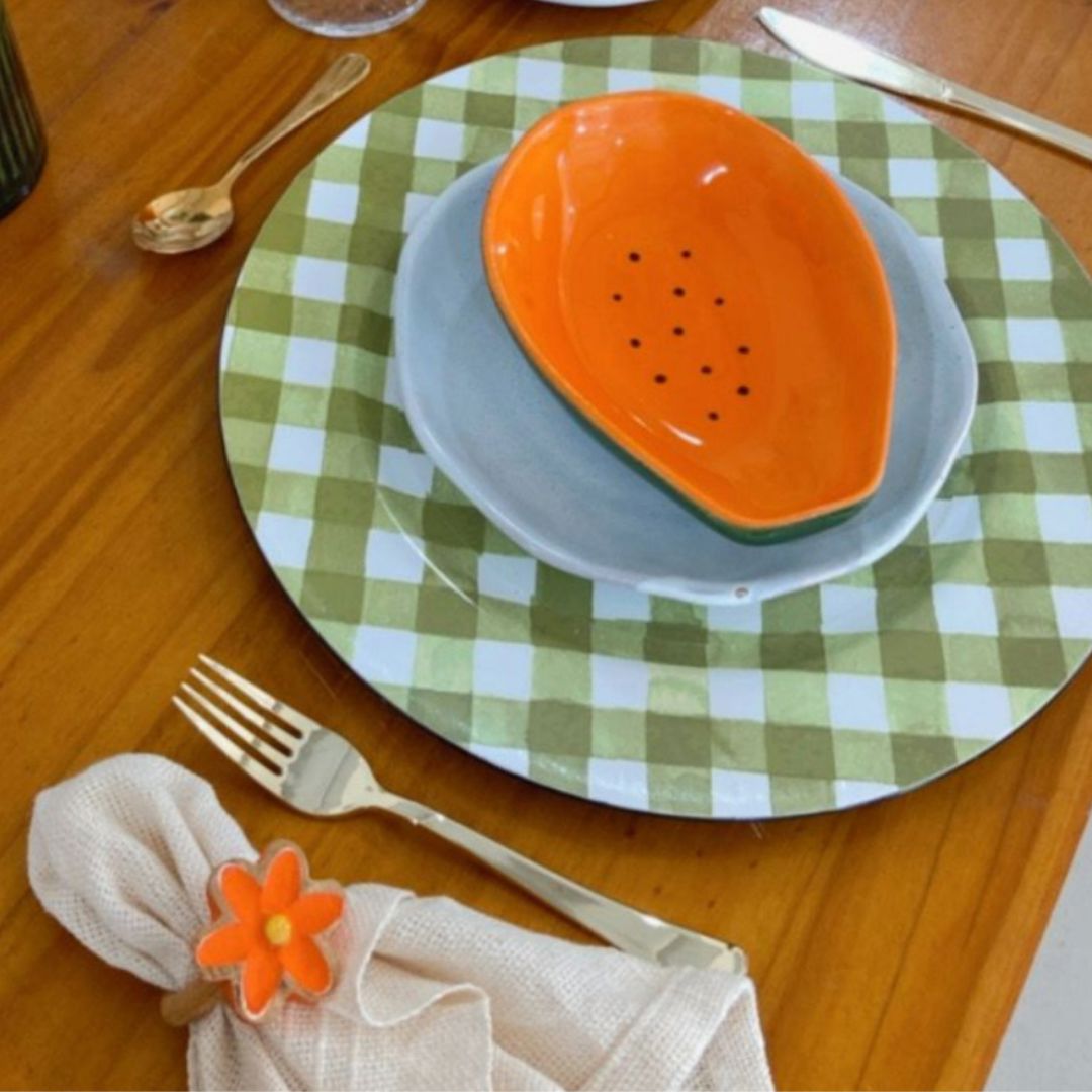 Tigela Bowl de Frutas em Cerâmica Utilidades024 Cozinha com Estilo 