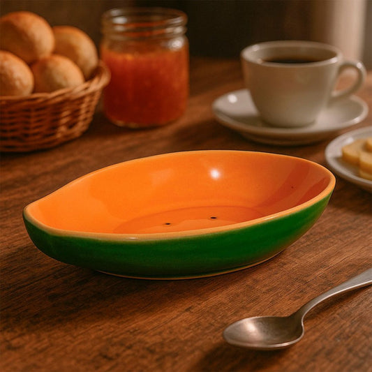 Tigela Bowl de Frutas em Cerâmica Utilidades024 Cozinha com Estilo 