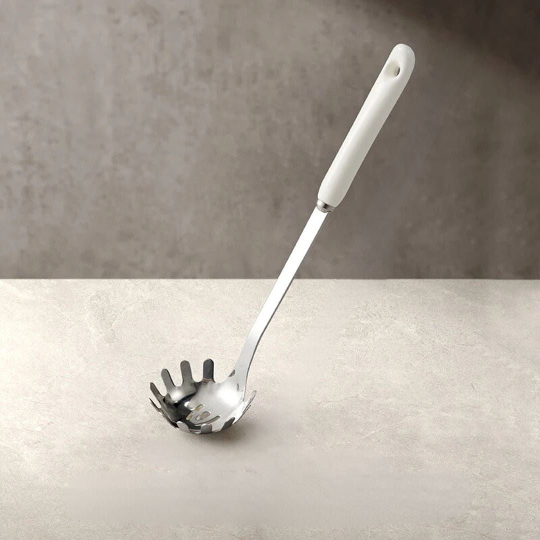 Utensílios Elegantes em Aço Inox - Organizador de Cozinha Funcional Cozinha com Estilo 